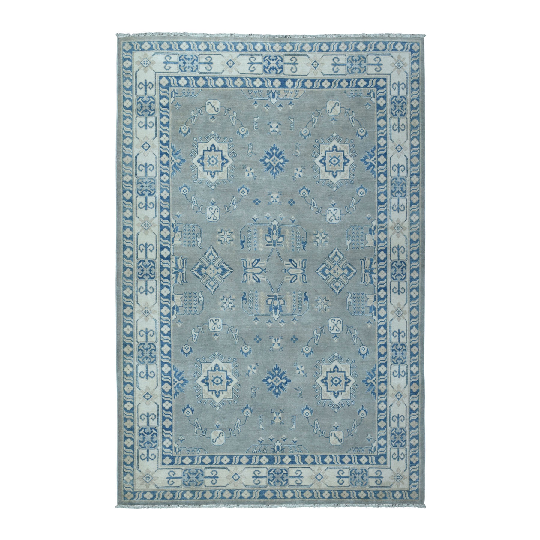 Traditional Wool Hand-Knotted Area Rug 5'9